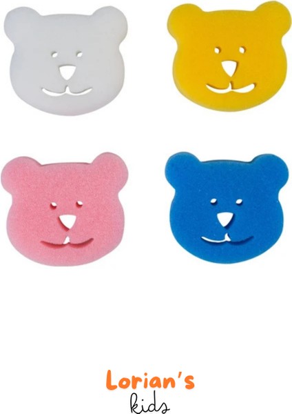 Ayıcık Desen Bebek Banyo ve Cocuk Banyo Süngeri 4'lü Paket fiyatları