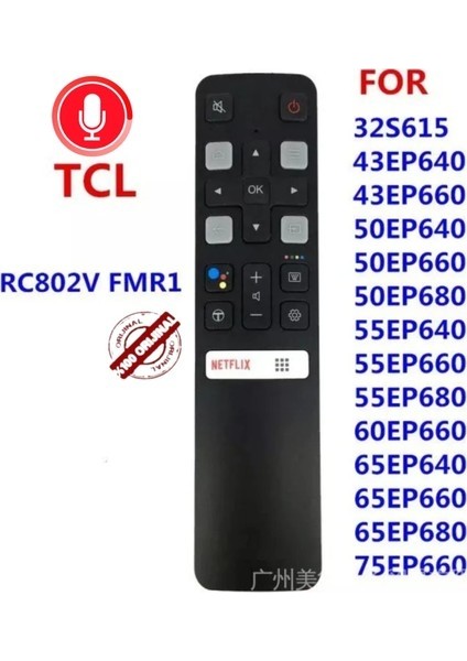 Rc 802V Fmr1 50 - 55" Ses Komut Özellikli Akıllı Anroid Lcd-Led Tv Kumanda TCL108