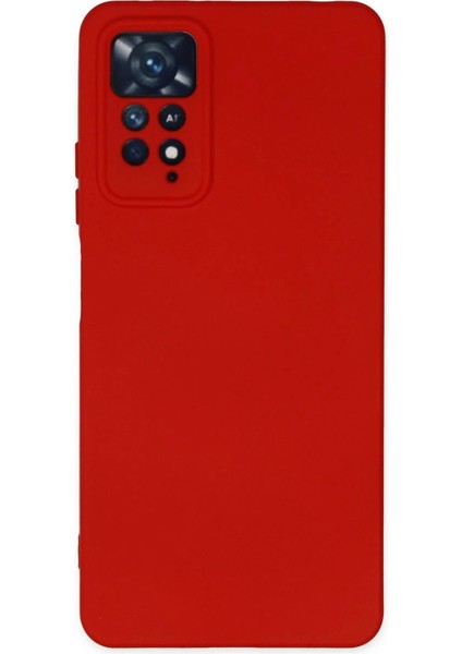 Newface Xiaomi Redmi Note 11 Pro Kılıf Nano Içi Kadife Silikon - Kırmızı
