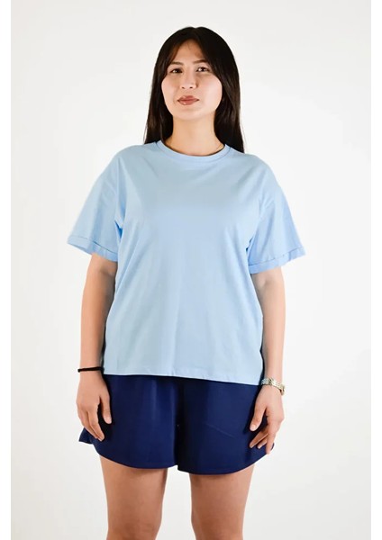 Sıfır Yaka Basic T-Shirt