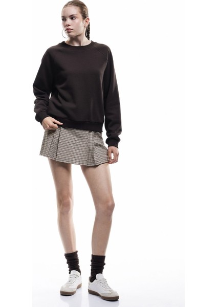 Kadın Şardonlu Oversize Sweatshirt fiyatları