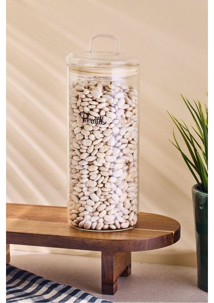 Hudson 1150 ml Borosilikat Cam Kavanoz 9X20 cm