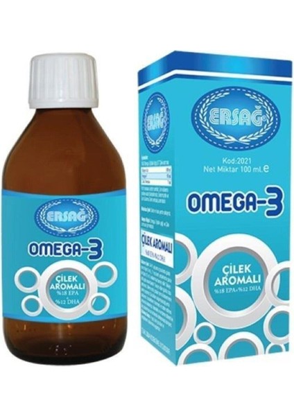 Çilek Aromalı Omega 3 100 Ml