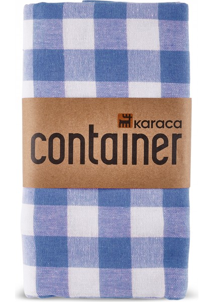 Pötikare %100 Pamuklu Masa Örtüsü 160X160 cm Mavi