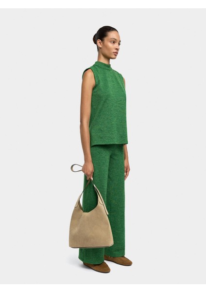 Beli Lastikli Dokulu Pantolon