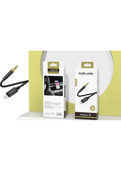 Mobilx M-X02 Lightning To 3.5mm Aux Ses Kablosu – iPhone Uyumlu, Stereo Ses Destekli, Altın Uçlu indirimleri