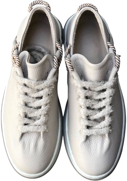 Bej Deri Sneaker modelleri