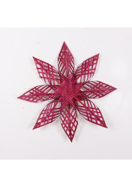 Mylamp Doğal Bambu Renkli Yıldız - Yılbaşı Dekoru 60X10 cm