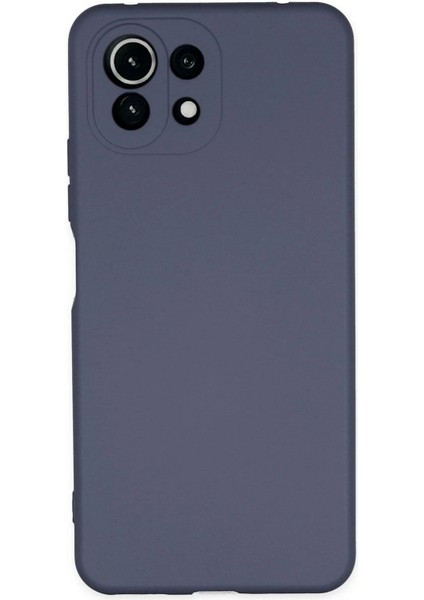 Newface Xiaomi Mi 11 Lite Kılıf Nano Içi Kadife Silikon - Gri
