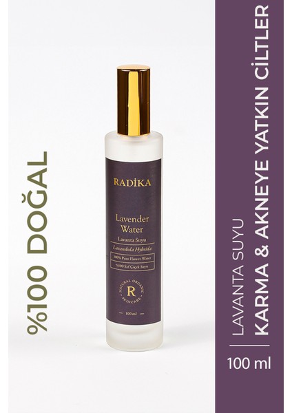 / Doğal Lavanta Suyu / Karma ve Normal Ciltler İçin