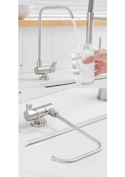 Su Arıtma Musluğu Katlanır Ankastre Yeni Model Mat Krom Nikel Ithal 7 Yıl Garantili modelleri