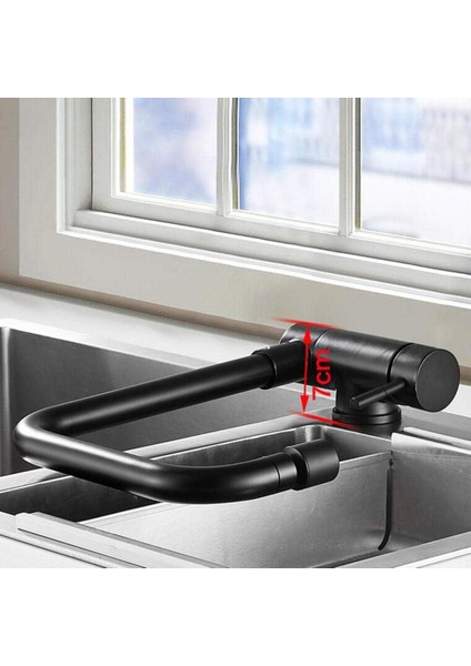 Mutfak Pencere Önü Katlanır Evye Bataryası Mat Siyah Ithal Yeni 7 Yıl Garantili