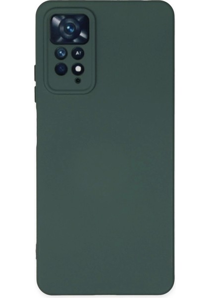 Newface Xiaomi Redmi Note 11 Pro Kılıf Nano Içi Kadife Silikon - Koyu Yeşil