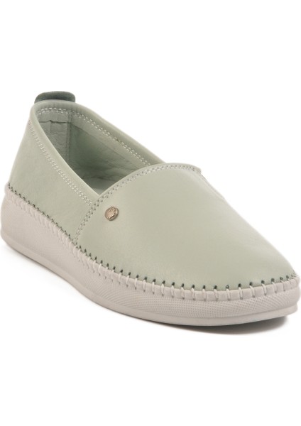 Yeşil Hakiki Deri Kadın Günlük Ayakkabı 211 Z