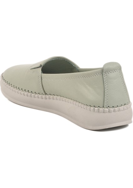 Yeşil Hakiki Deri Kadın Günlük Ayakkabı 211 Z fırsatları