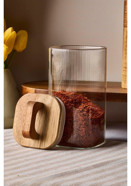 Acacia Kare 800 ml Akasya Vakum Kapak Borosilikat Cam Kavanoz 8X15 cm fiyatları