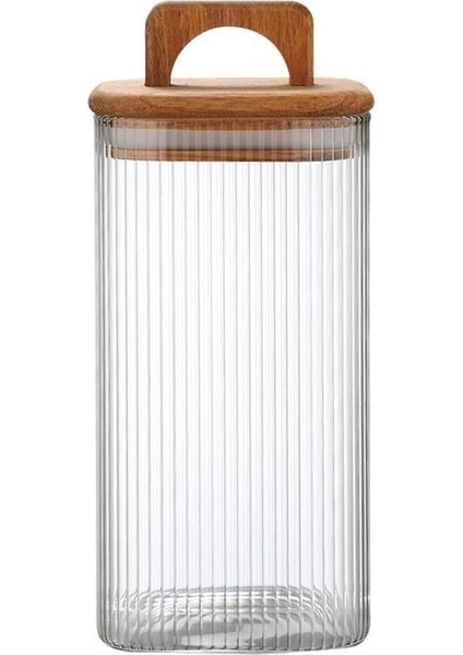 Acacia Kare 800 ml Akasya Vakum Kapak Borosilikat Cam Kavanoz 8X15 cm modelleri