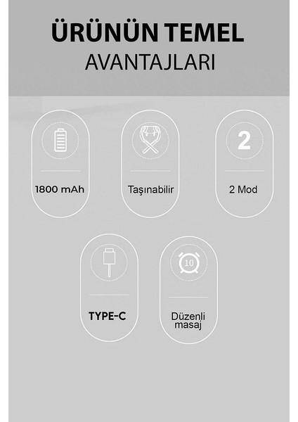 Boyun Bel Omuz Sırt Için Bire Bir ve Etkili Profesyonel Masaj Aleti Komple Vücut Etkili