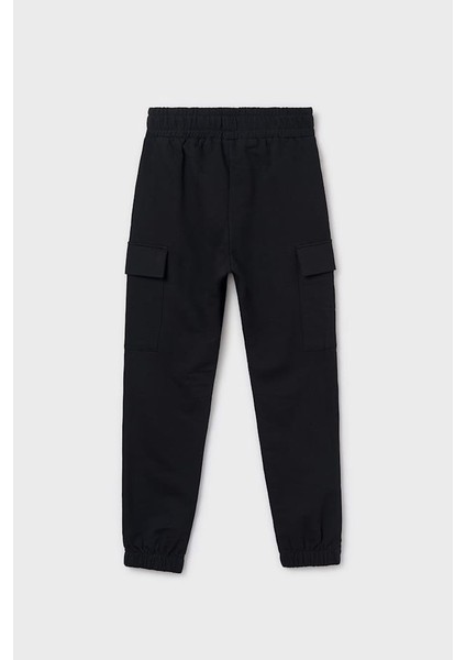 Kız Çocuk Kargo Cepli Jogger Pantolon - Siyah fiyatları