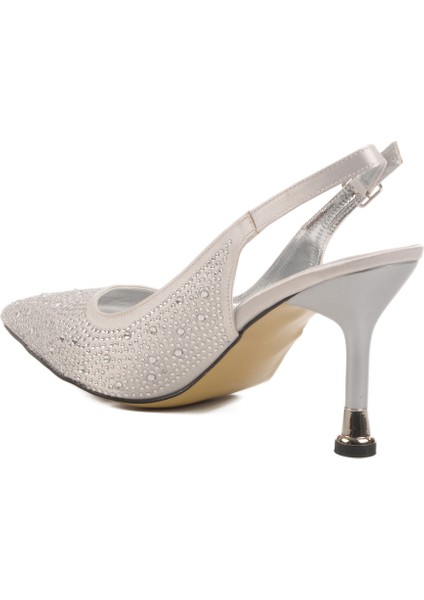Gümüş Kadın Abiye Ayakkabı T-101 Z fırsatları