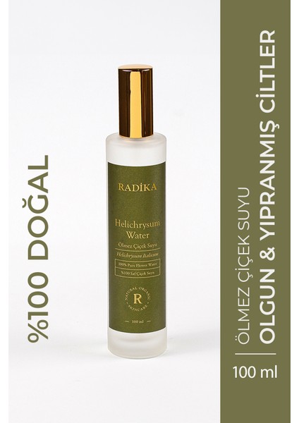 / Doğal Ölmez Çiçek Suyu / Tüm Cilt Tipleri ve Olgun Ciltler İçin