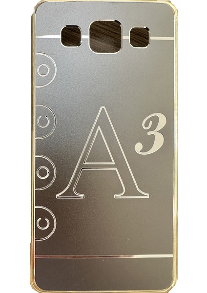 Samsung Galaxy A3 (A300) Metal-Tpu Arka Kapak Füme