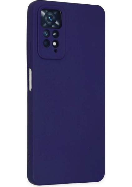 Newface Xiaomi Redmi Note 11 Pro Kılıf Nano Içi Kadife Silikon - Mor modelleri