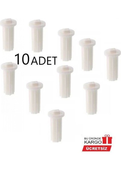 10 Adet Beko Bkk 2188 Kıyma Makinesi Kavrama Dişlisi Parçası