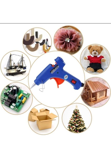 Dhgl Sıcak Silikon Işıklı Tetikli Mum Tutkal Tabancası 20W modelleri