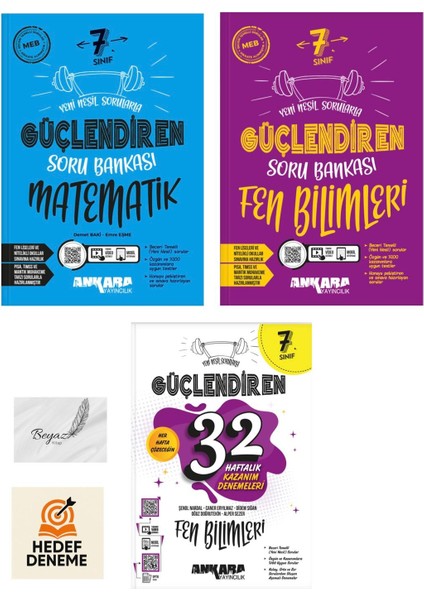 Ankara 7.sınıf Güçlendiren Matematik Fen Soru 32 Haftalık Fen Denemeleri Hedef Deneme
