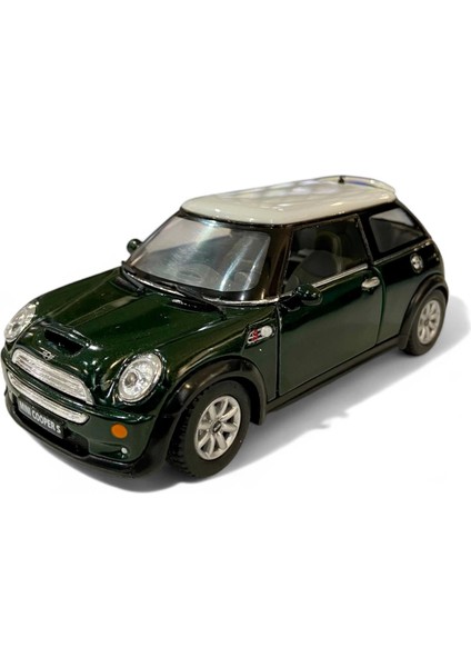 1/28 Mini Cooper S Yeşil (Çek Bırak)