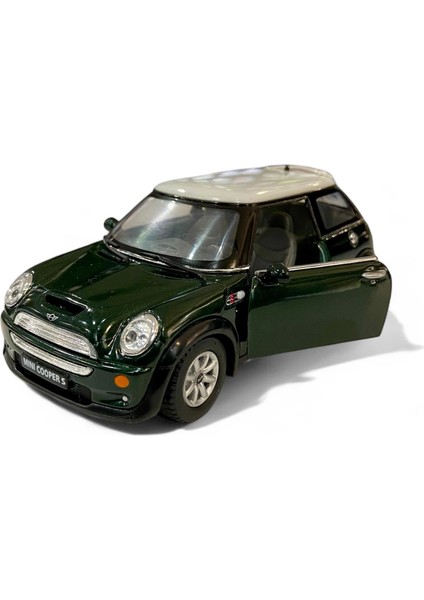 1/28 Mini Cooper S Yeşil (Çek Bırak) modelleri