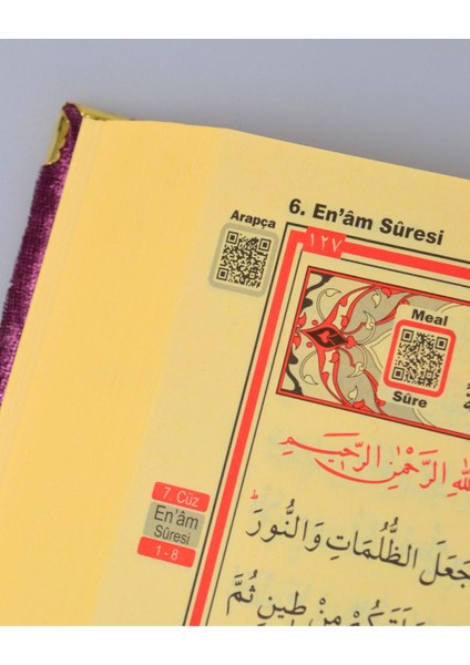 Pleksi Süslemeli Yasinli Kuran-I Kerim Seti Mor fırsatları