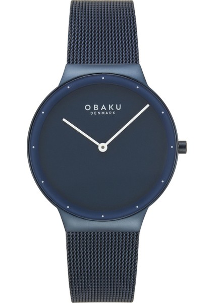 V307LXLLML Quartz Çelik Hasır Lacivert 34 mm Kadın Kol Saati
