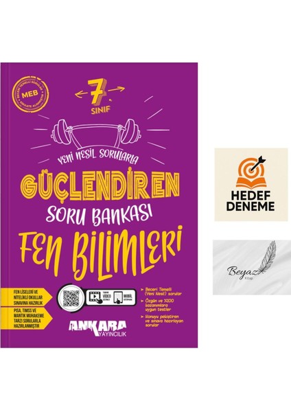 Ankara 7.sınıf Güçlendiren Fen Bilimleri Soru Bankası Hedef Deneme
