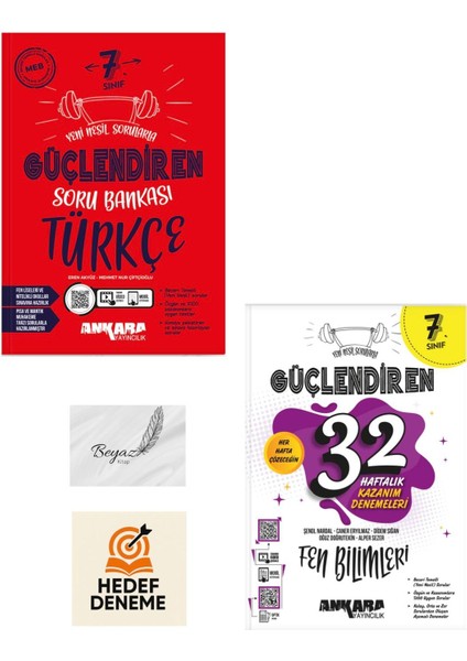 Ankara 7.sınıf Güçlendiren Türkçe Soru 32 Haftalık Fen Bilimleri Denemeleri Hedef Deneme