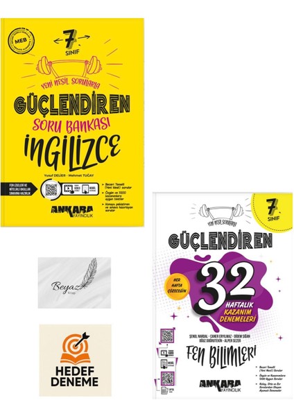 Ankara 7.sınıf Güçlendiren Ingilizce Soru 32 Haftalık Fen Bilimleri Denemeleri Hedef Deneme