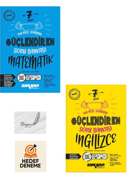 Ankara 7.sınıf Güçlendiren Matematik Ingilizce Soru Bankası Hedef Deneme