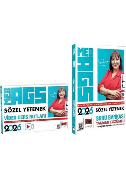 Yargı 2026 Meb-Ags Sözel Yetenek Video Ders Notları + Soru Bankası 2 Li Set