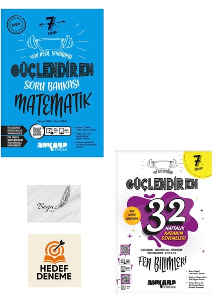 Ankara 7.sınıf Güçlendiren Matematik Soru 32 Haftalık Fen Bilimleri Denemeleri Hedef Deneme