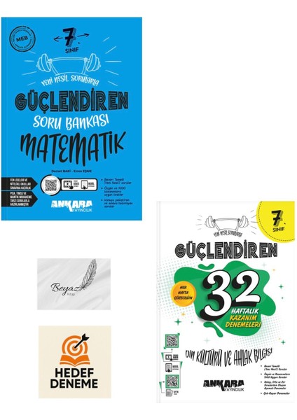 Ankara 7.sınıf Güçlendiren Matematik Soru 32 Haftalık Din Kültürü Denemeleri Hedef Deneme