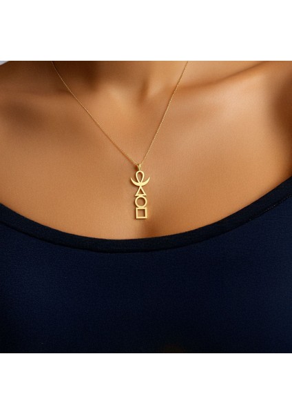 Sade Dört Element Altın Kaplama Gümüş Kolye fiyatları