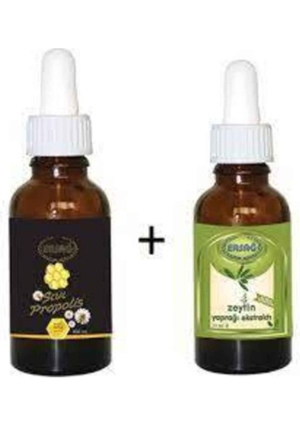 Sıvı Propolis 30ml Zeytin Yaprağı Ekstraktı 30 ml Gıda Takviyesi