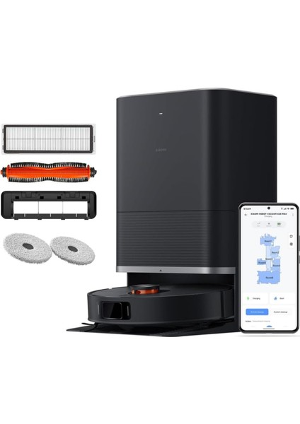 Robot Vacuum Akıllı Haritalama, Eşzamanlı Vacumming & Mop, Hassas Lazer Haritalama ve Navigasyon, X20 Max Robot Süpürge
