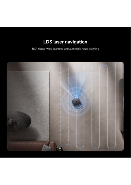 Robot Vacuum Akıllı Haritalama, Eşzamanlı Vacumming & Mop, Hassas Lazer Haritalama ve Navigasyon, X20 Max Robot Süpürge
