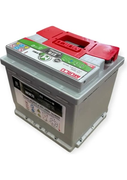 Akü Efb (Start - Stop) 12V 50 Amper Start-Stop "kare" Akü. Üretim Yılı 2025