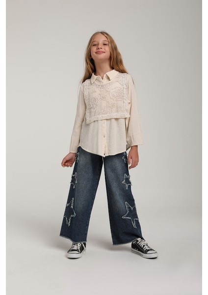 Kız Çocuk 3418 Gars Gömlek 5/9 Yaş