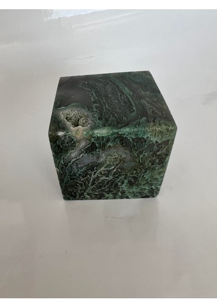Moss Agate Doğaltaş Küp 5 cm fiyatları