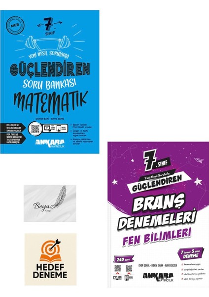 Ankara 7.sınıf Güçlendiren Matematik Soru Fen Bilimleri Branş Denemeleri Hedef Deneme