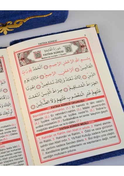 Pleksi Süslemeli Yasinli Kuran-I Kerim Seti Lacivert